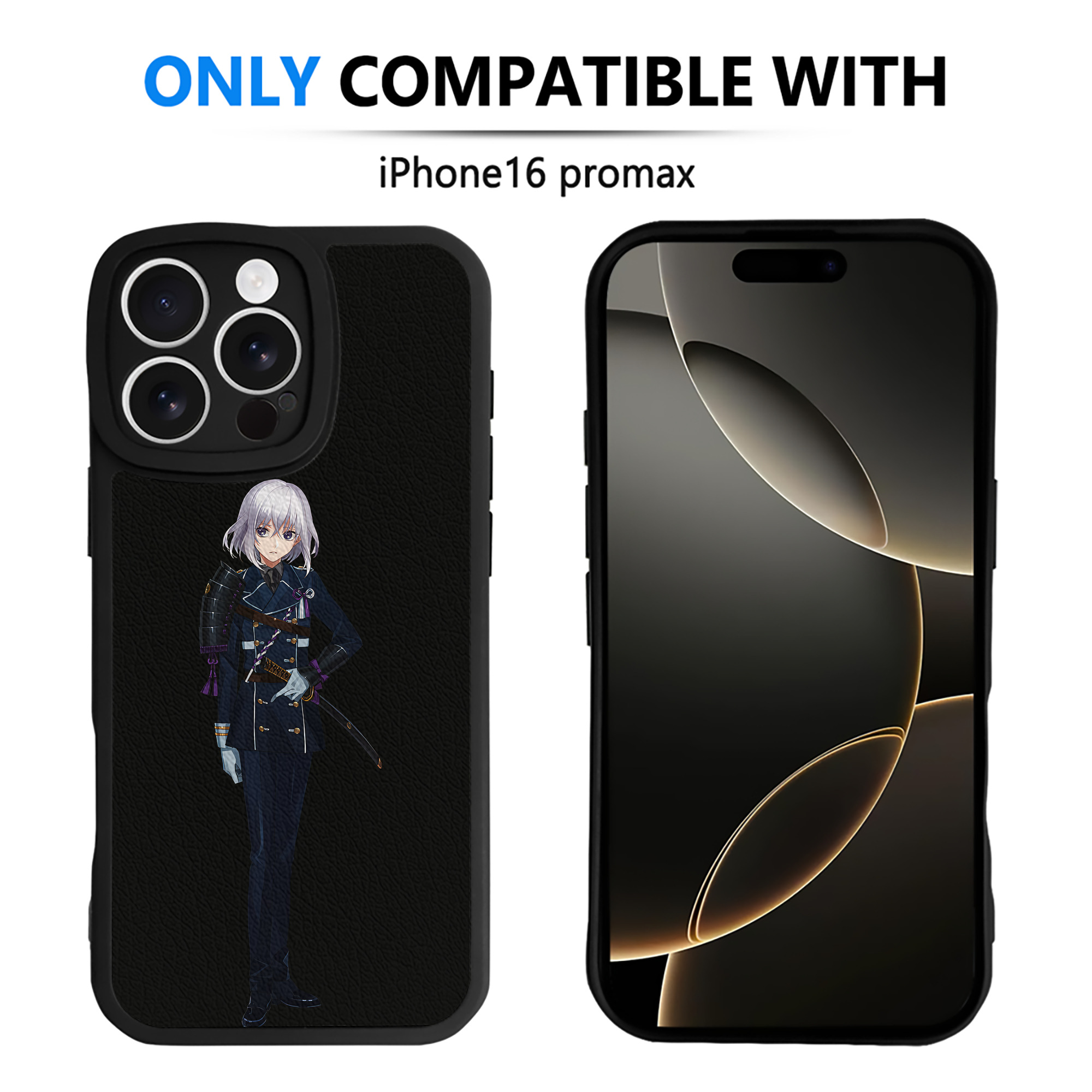 （画像用） 刀剣乱舞 Touken Ranbu 【iPhone 16シリーズ対応】シリコンスマホケース（レザー調） 材質：シリコン